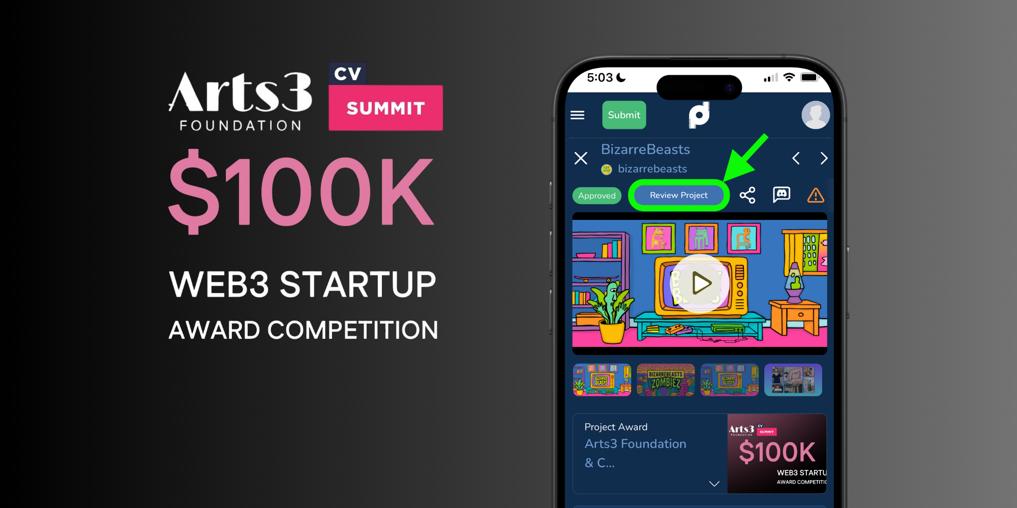 Help BizarreBeasts Win the $100K A3 Startup Award!