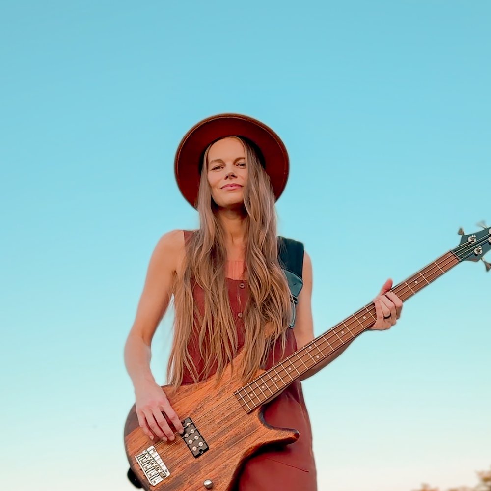 Kate Yarter with her bass