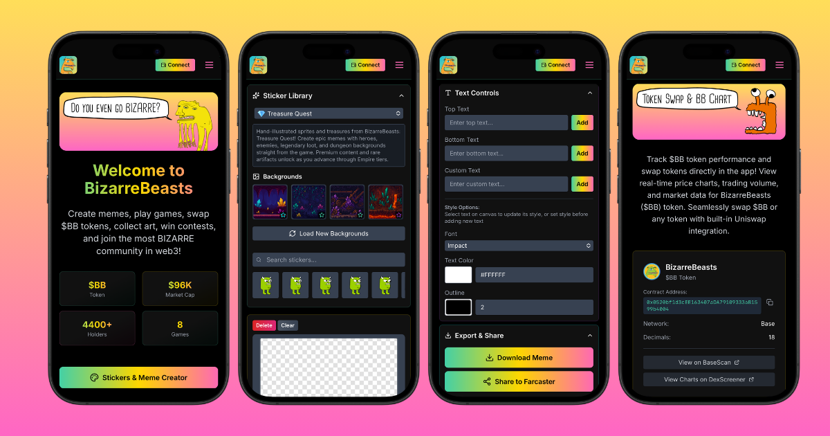 BizarreBeasts - Farcaster Mini Apps screenshot